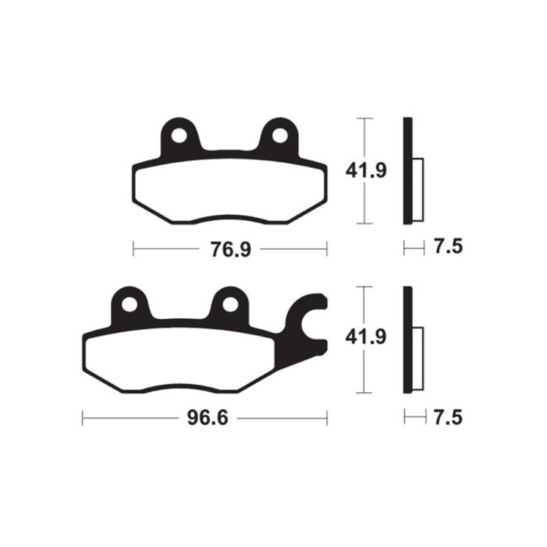 Plaquettes de Frein Avant Tecnium MF455 Pour KAWASAKI NINJA 400 2018-2024