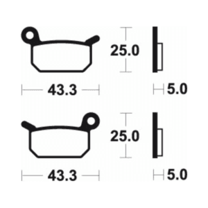 Plaquettes de Frein Avant Tecnium MOR294 Pour HUSQVARNA EE 5 2020-2023