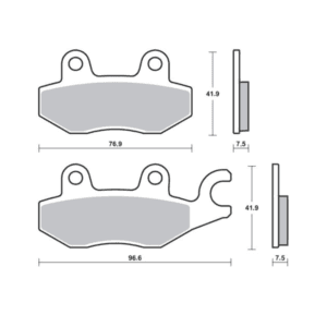 Plaquettes de Frein Avant Tecnium MSR455