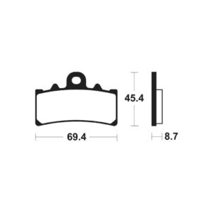 Plaquettes de Frein Avant Tecnium MSS377 Pour BMW CE 04 2022-2023